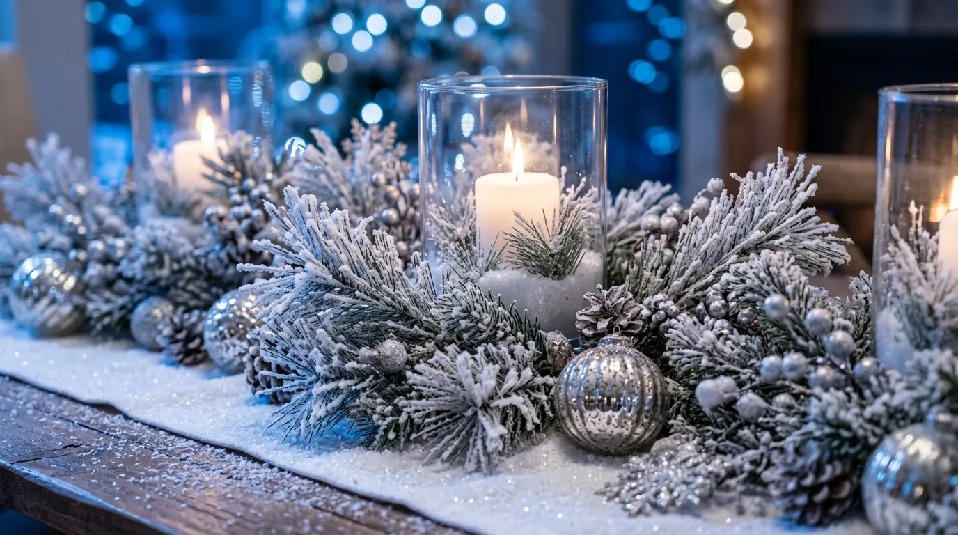 Use vessels that suit the tone of the full table setting inspiration for a holiday dining table centerpiece.